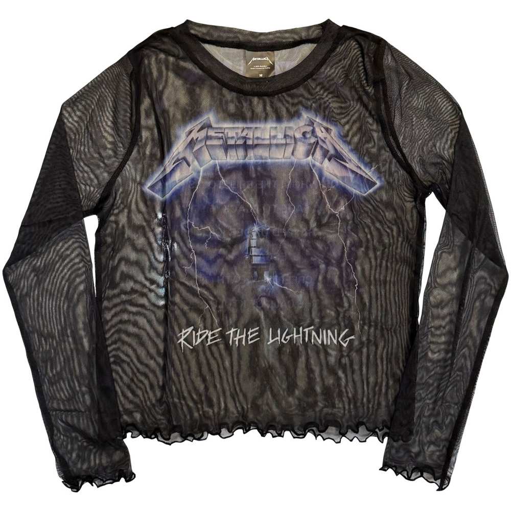 Metallica - Ride The Lightning Crop top - Schwarz